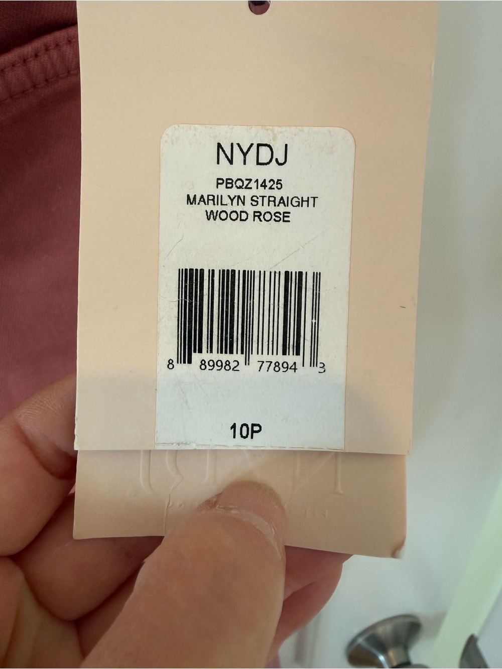 NYDJ Straight Leg Jeans in Dusty Rose - Picture 3 of 8